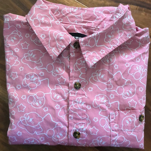 Hot Topic Other - Nintendo Kirby button up